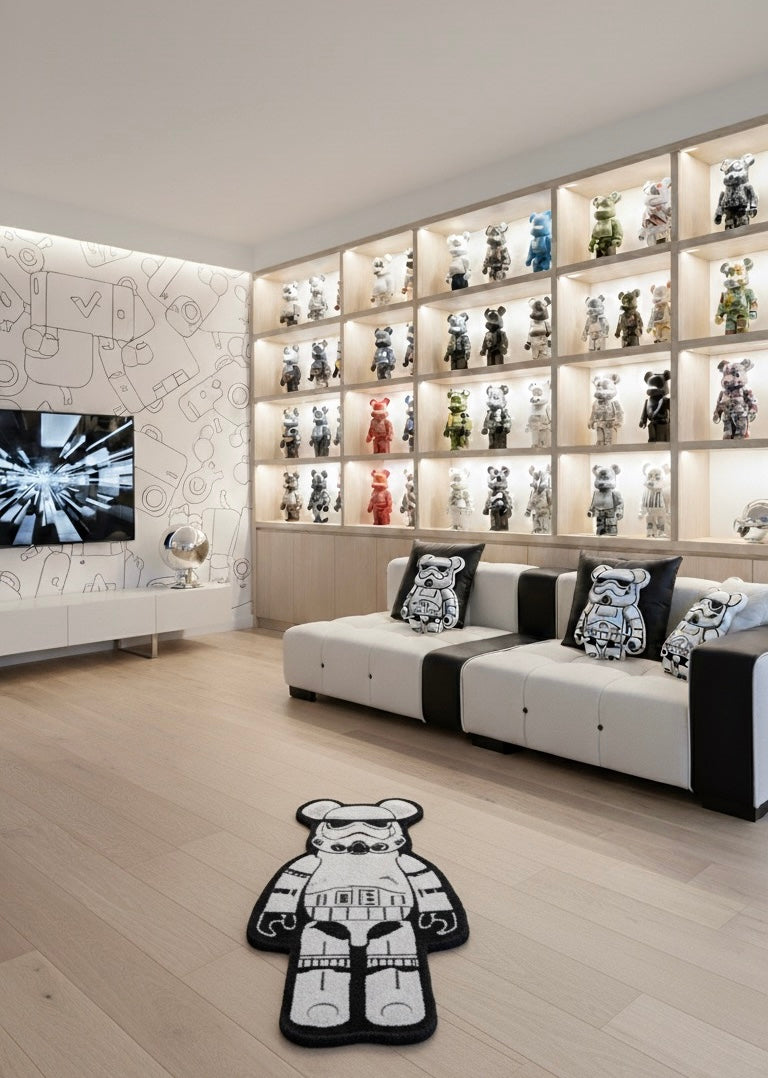 🧸 Bearbrick-Inspired Rug
