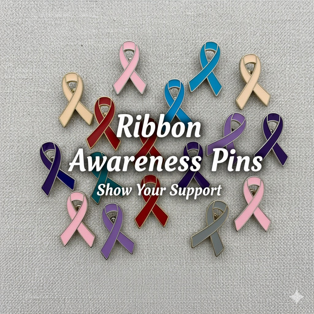 Awareness Ribbon Lapel Pins – Colors of Hope & Support